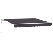 Tenda da Sole | Tenda Retrattile Antracite 250 x 200 cm Tessuto