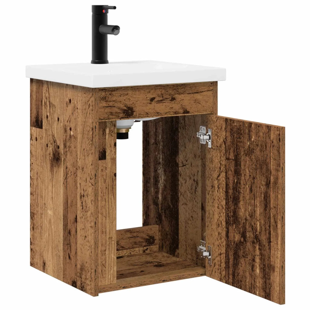 Mobile bagno con rubinetto Legno antico 42 x 40 x 74,5 cm