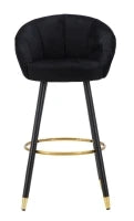 Sgabello Bar Prague Nero cm 55X56X104