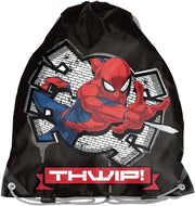 Sporttas per Bambini 36 x 32 cm - Materiale Duraturo - Cordoni di Trasporto - Utilizzabile in Modo Flessibile - Spider-Man
