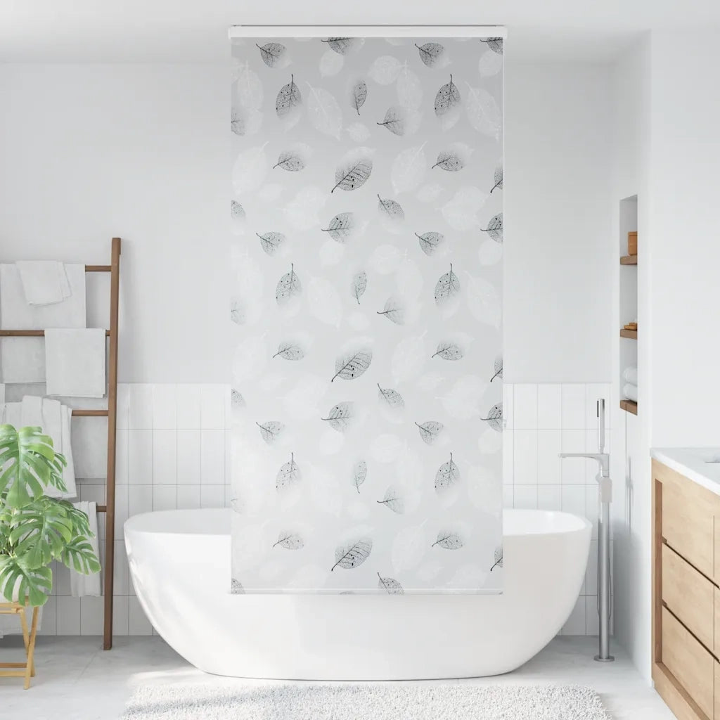Tenda a Rullo Doccia Cassonetto-Tenda doccia a rullo 100x240 cm Larghezza Tessuto 790538