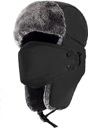 Muti di inverno per uomo e donna, cappucci da caccia tipo Ushanka con copritesta, muti caldi da pilota russi per clima freddo