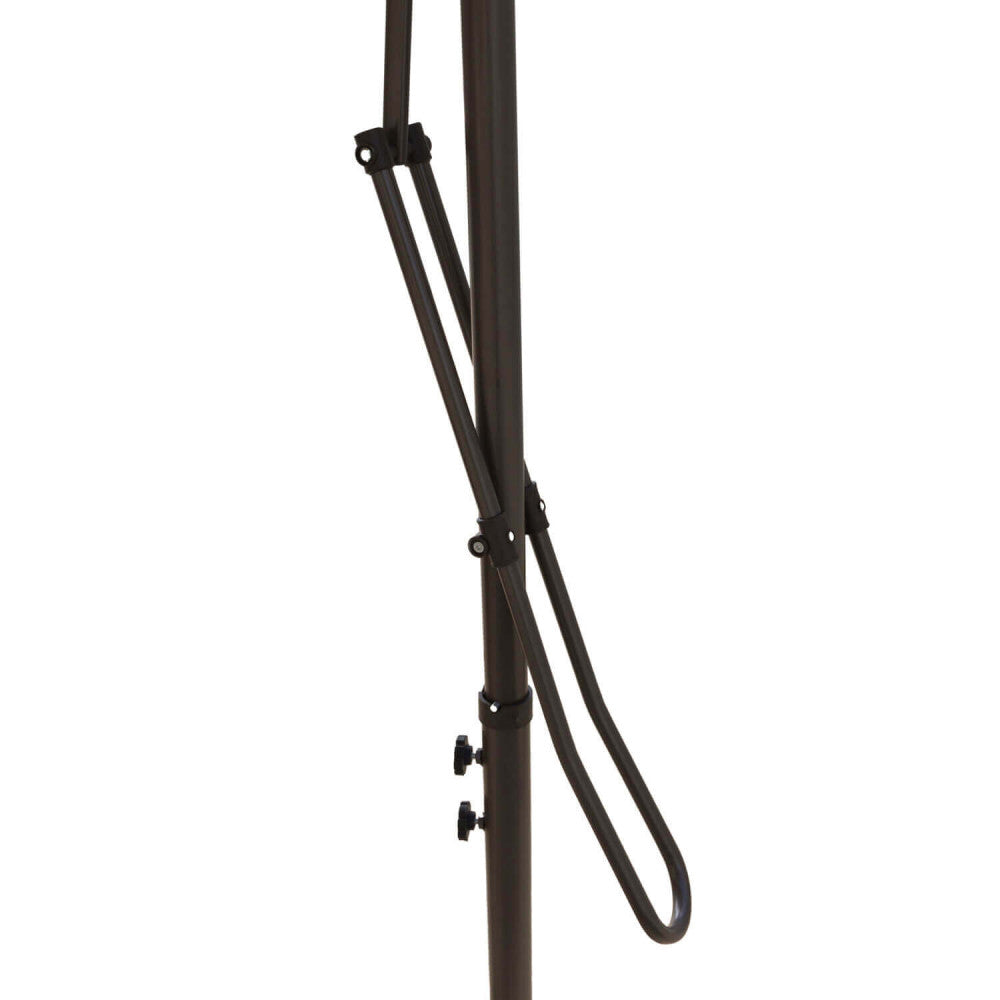 Ombrellone da Giardino Zenith Decentrato Ø3 m in Acciaio Tortora