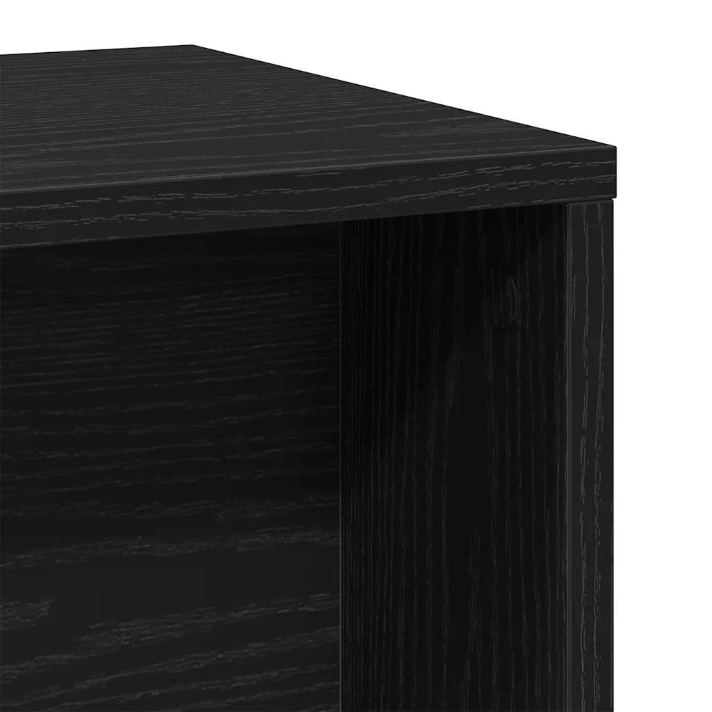 Tavolini da Salotto 2 pz Rovere Nero in Legno Multistrato