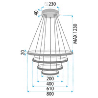 Lampa Wisząca Lhj014-cp4 Black