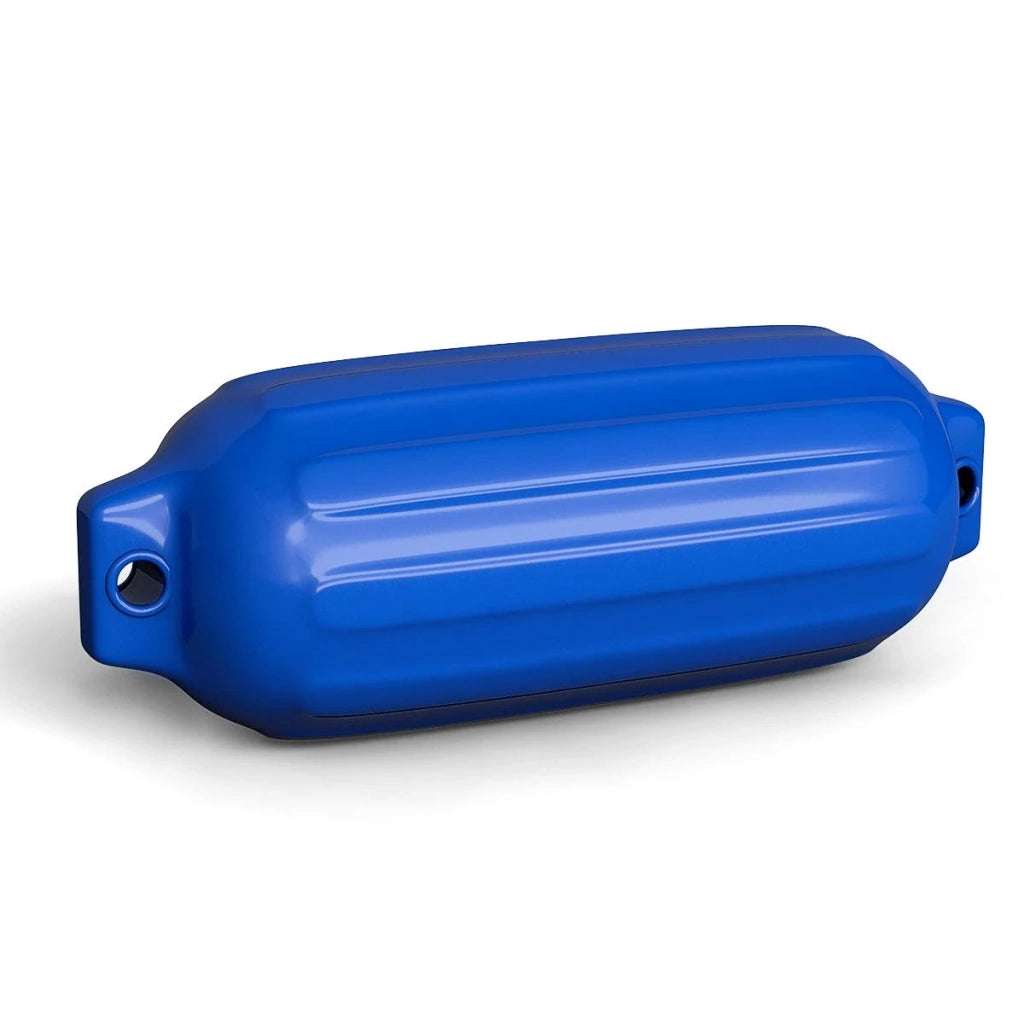 Set da 4 Parabordi Nautici per Barca in Vinile Marino Blu 8.5" x 27" Robusti e Resistenti per Ormeggio