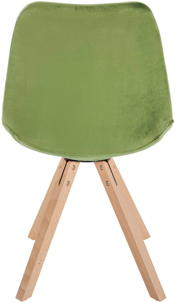 Sedia Sofia Velvet Verde chiaro,natura (quadrato)
