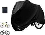 Fiat Shoes, 210D Fiat Shoes Fiat Cover, Impermeabile Copertura per Bicicletta con Apertura e Tasca di Ripostiglio, Resistente alla Luce Solare e Resistente ai Morsi, Nero, L[190*65*100cm]