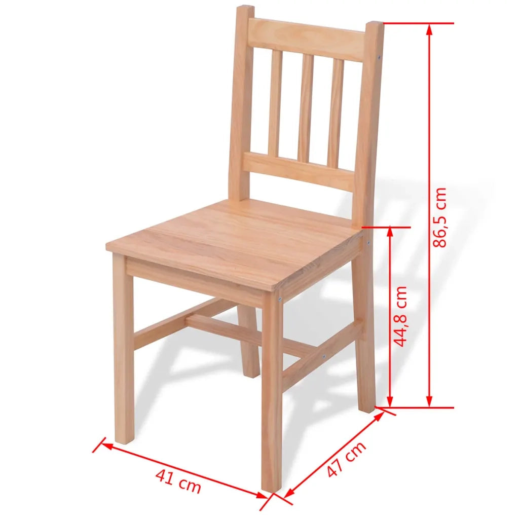 Set da Pranzo 7 pz in Legno di Pino 242960