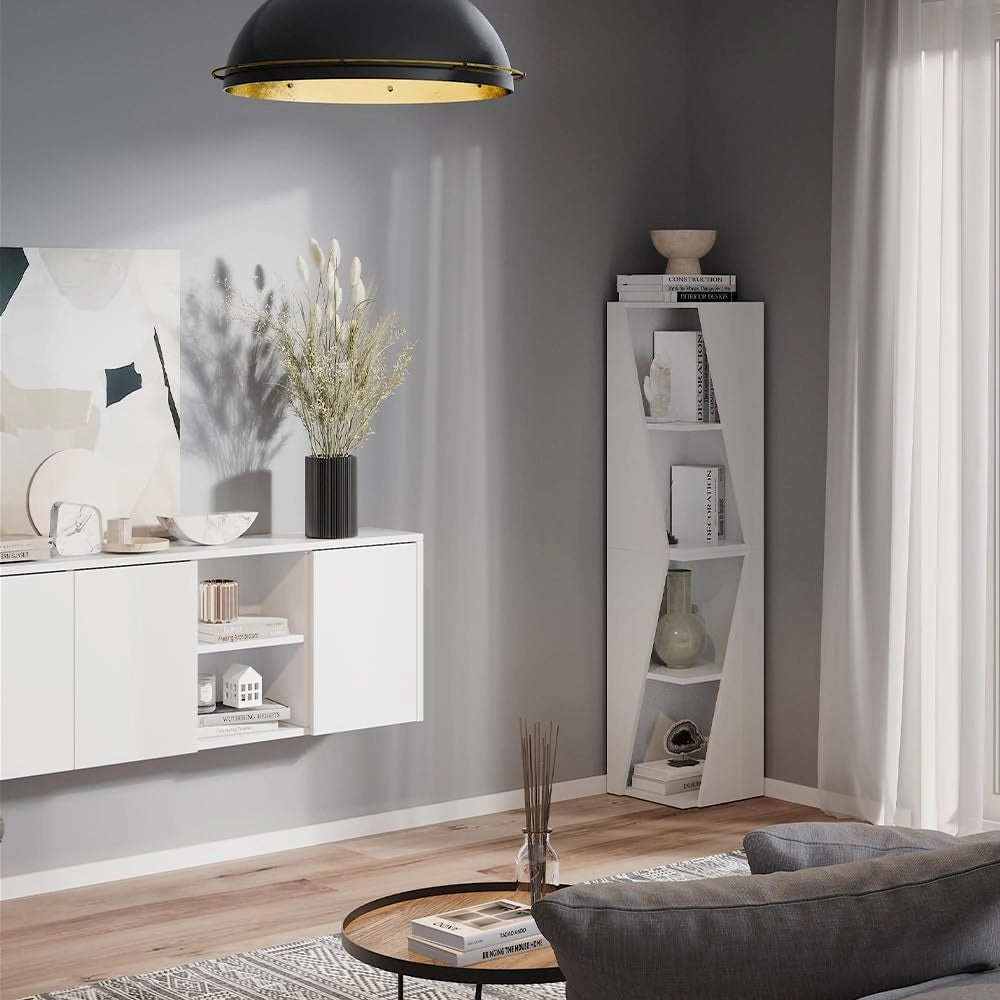 Armadio per il bagno Benno, Bianco, 31.6 x 70.5 cm con 3 ripiani, per la conservazione in bagno, combinabile con altri moduli