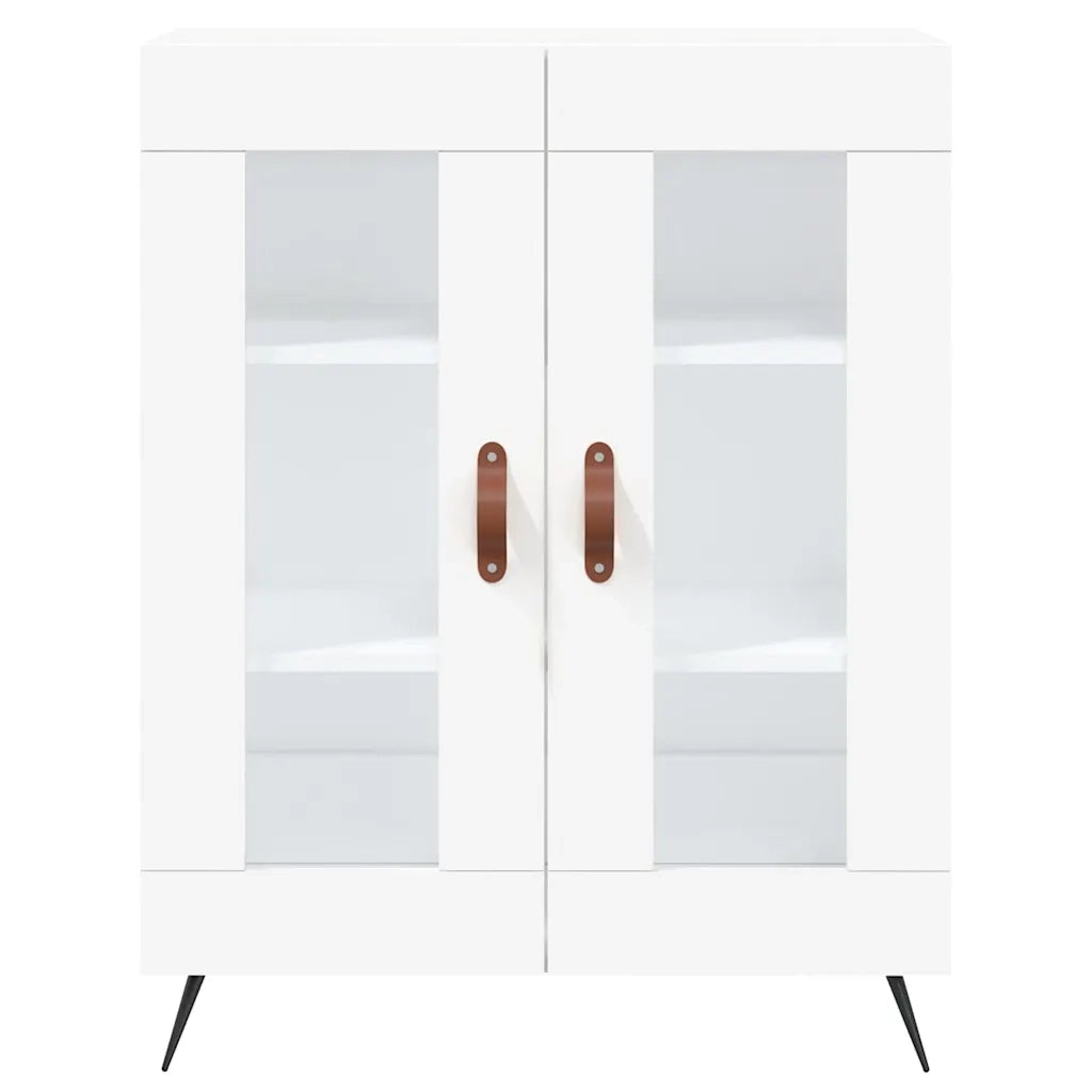 Credenza | Madia | Buffet da pranzo | Armadio da pranzo Bianca 69,5x34x180 cm in Legno Multistrato