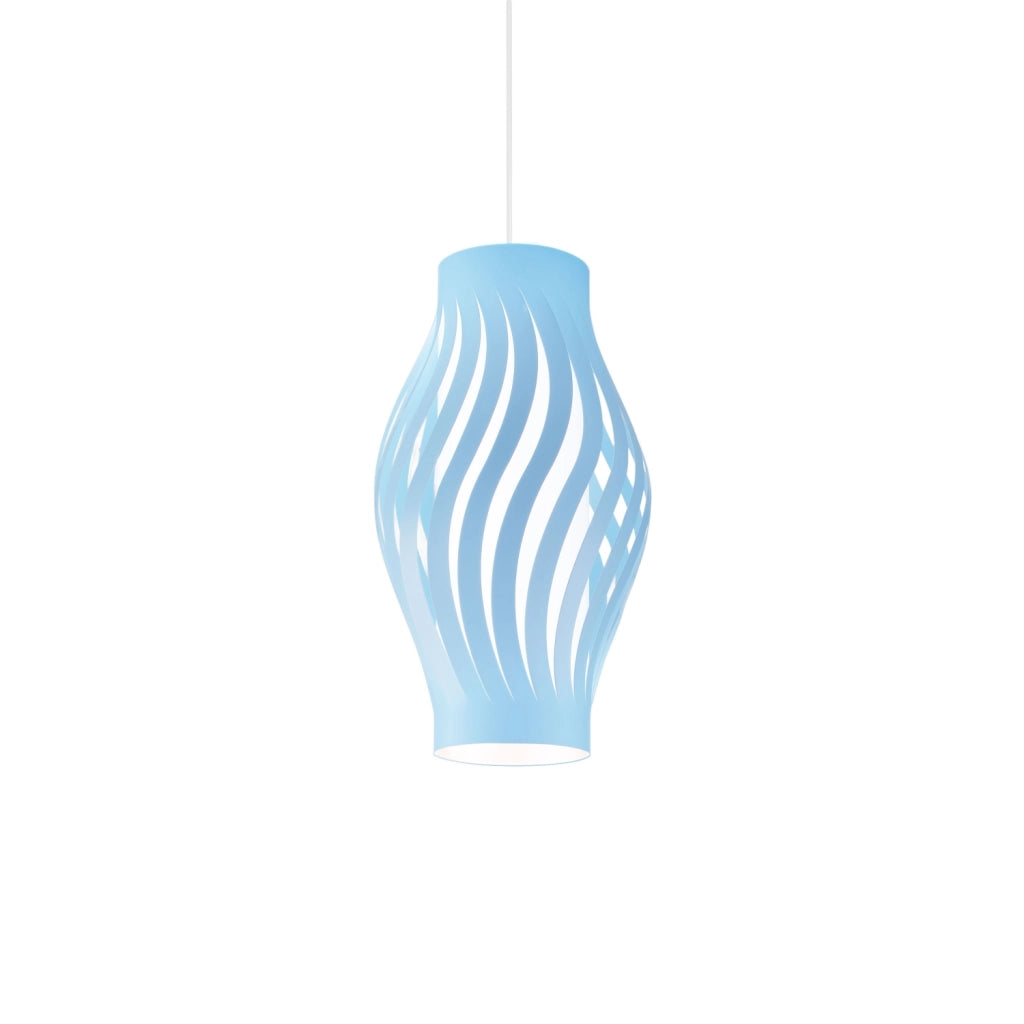 Sospensione Moderna Helios Polilux ® Blu Pastello 1 Luce E27