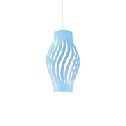 Sospensione Moderna Helios Polilux ® Blu Pastello 1 Luce E27