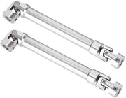 Accessori RC Auto - Asse Rovente in Acciaio Inox - 2 Pezzi - Diametro Universale 12 mm - Adatto per 1/10 RC Crawler - Dimensioni 112 x 165 mm