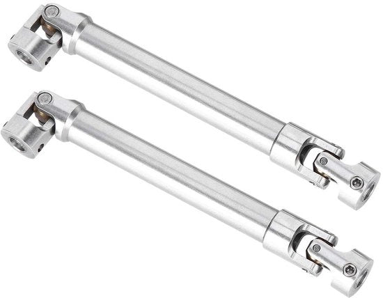 Accessori RC Auto - Asse Rovente in Acciaio Inox - 2 Pezzi - Diametro Universale 12 mm - Adatto per 1/10 RC Crawler - Dimensioni 112 x 165 mm