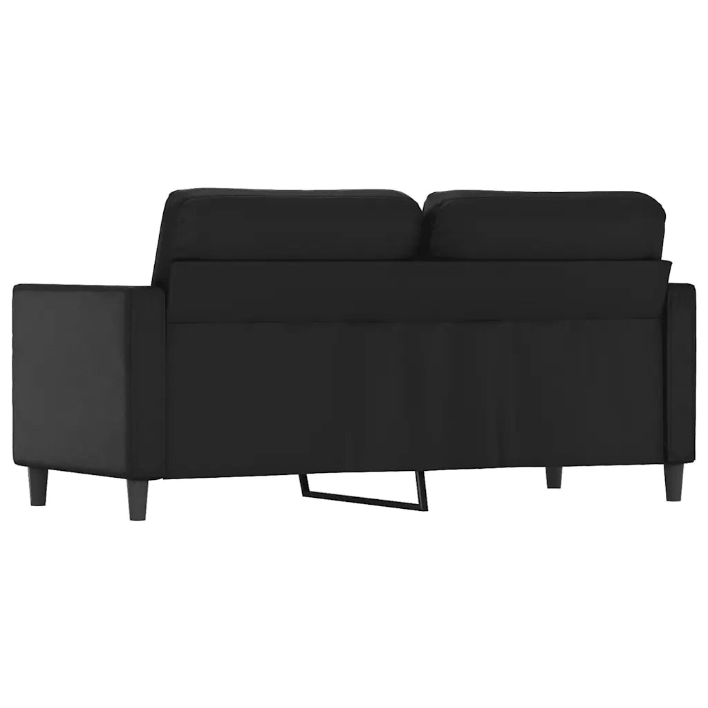 Divano | Divano da soggiorno | Sofa a 2 Posti Nero 140 cm in Similpelle