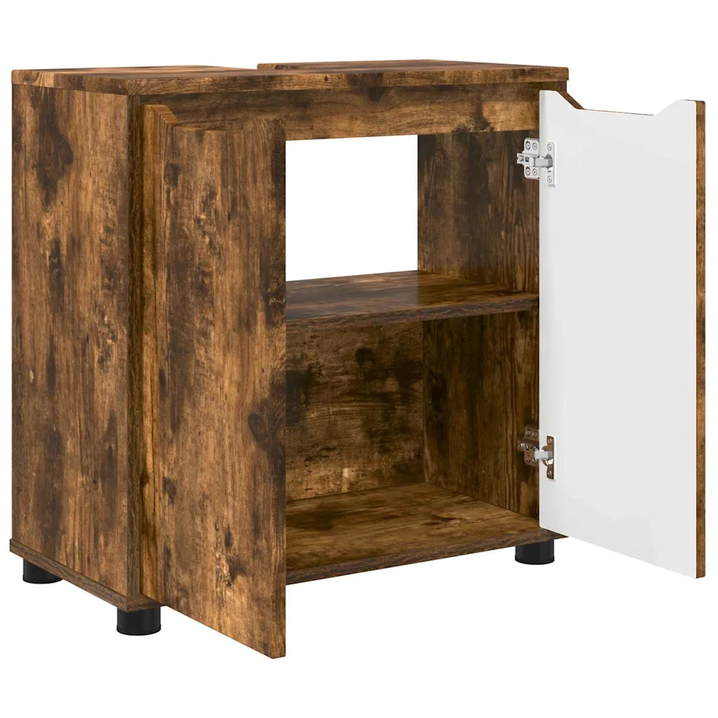 Mobile per Lavabo | Armadio Lavabo da bagno Rovere fum¨¦ 60 x 30 x 60 cm