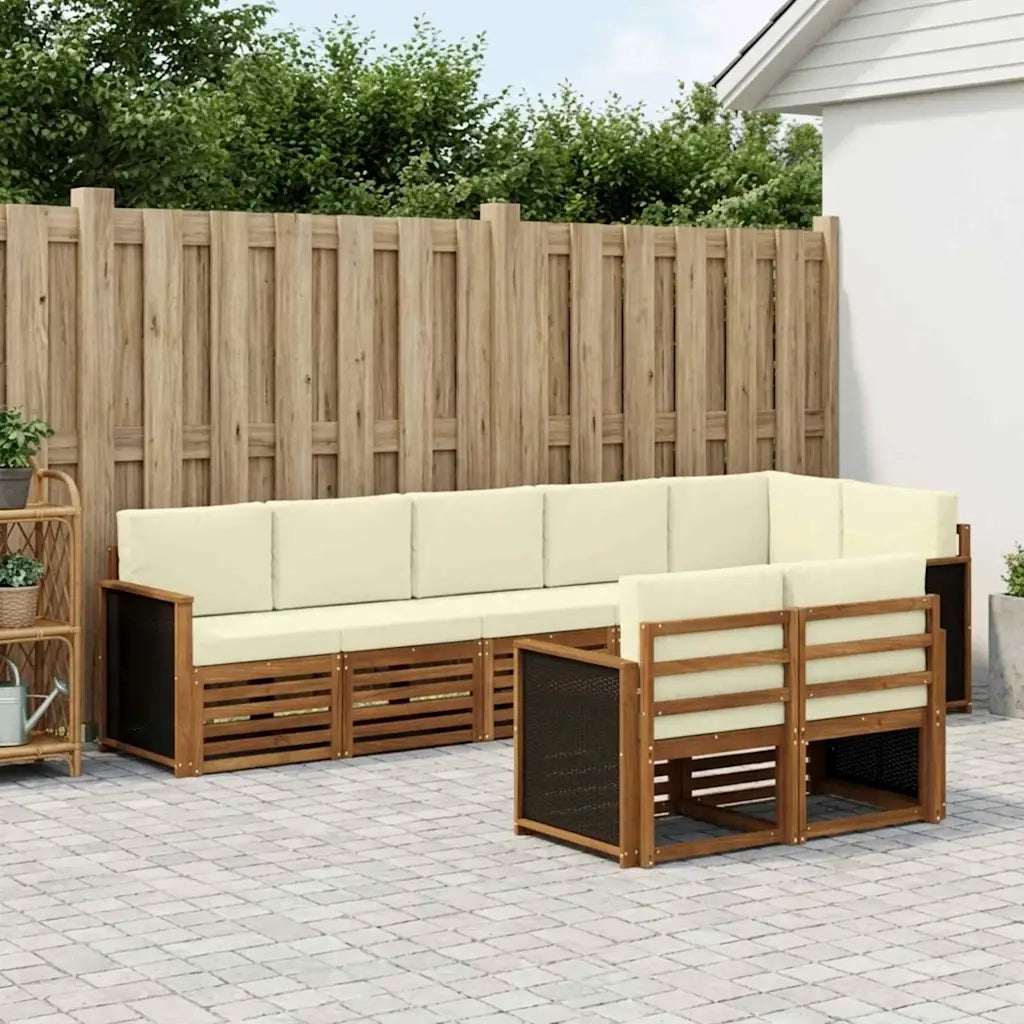Set divani Legno di Acacia Massello 3384491