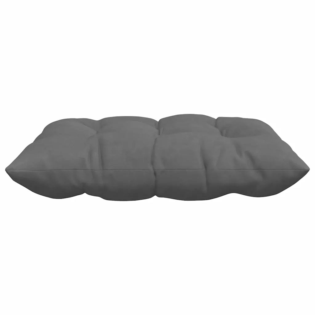 Cuscini per Seduta 4 pz | Cuscini per sedie Grigio scuro 40 x 40 x 6 cm Microfibra