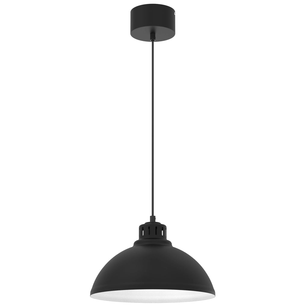 Lampada a sospensione Sven Luminex nera Ø30 E27 metallo