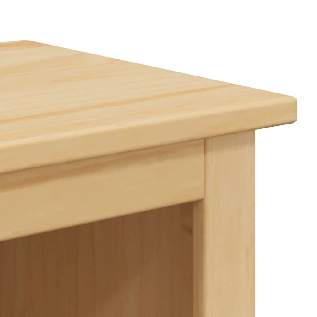 Mobiletto da bagno Corona contenitore efficiente 45 x 33 x 110 cm legno di pino massello finitura miele 02_0057602