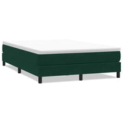 Letto matrimoniale | Letto per adulti | Giroletto a Molle senza Materasso Verde Scuro 140x210cm Velluto