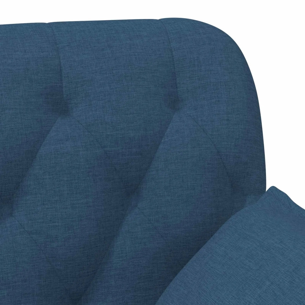 Loveseat con bottoni imbottiti Blu 111 x 68 x 80 cm Tessuto 42041804