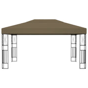 Gazebo 3x4 m Grigio Talpa in Tessuto 312270