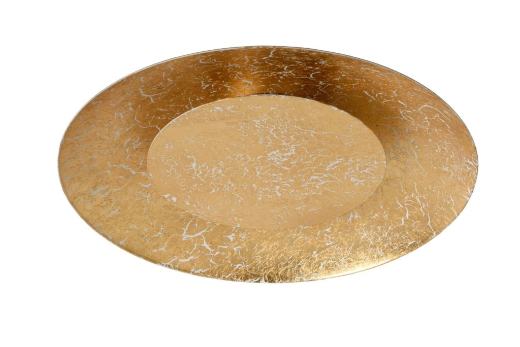 Plafoniera LED Lucide Foskal 12W 2700K tonda oro 34,5cm