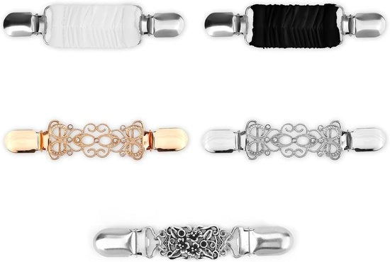 5 pezzi di Clip per Cinch - Clip per Maglione Clip per Gonna Clip per Collo Clip per Pantaloni Tensionatore per vita per Signore per Abbigliamento per Chiudere Abbigliamento