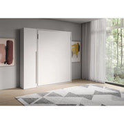 Letto matrimoniale a scomparsa 160 Versia con armadio 1 anta dx - Bianco