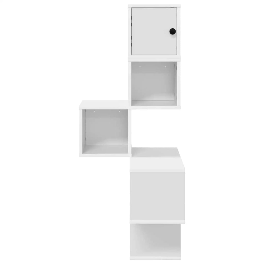 Mensola Angolare da Parete Bianco 48 x 48 x 120 cm 8012228