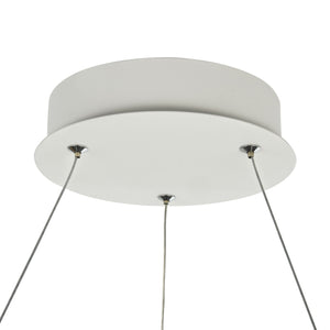 Lampada pendente Modern in Metallo Nola Bianco