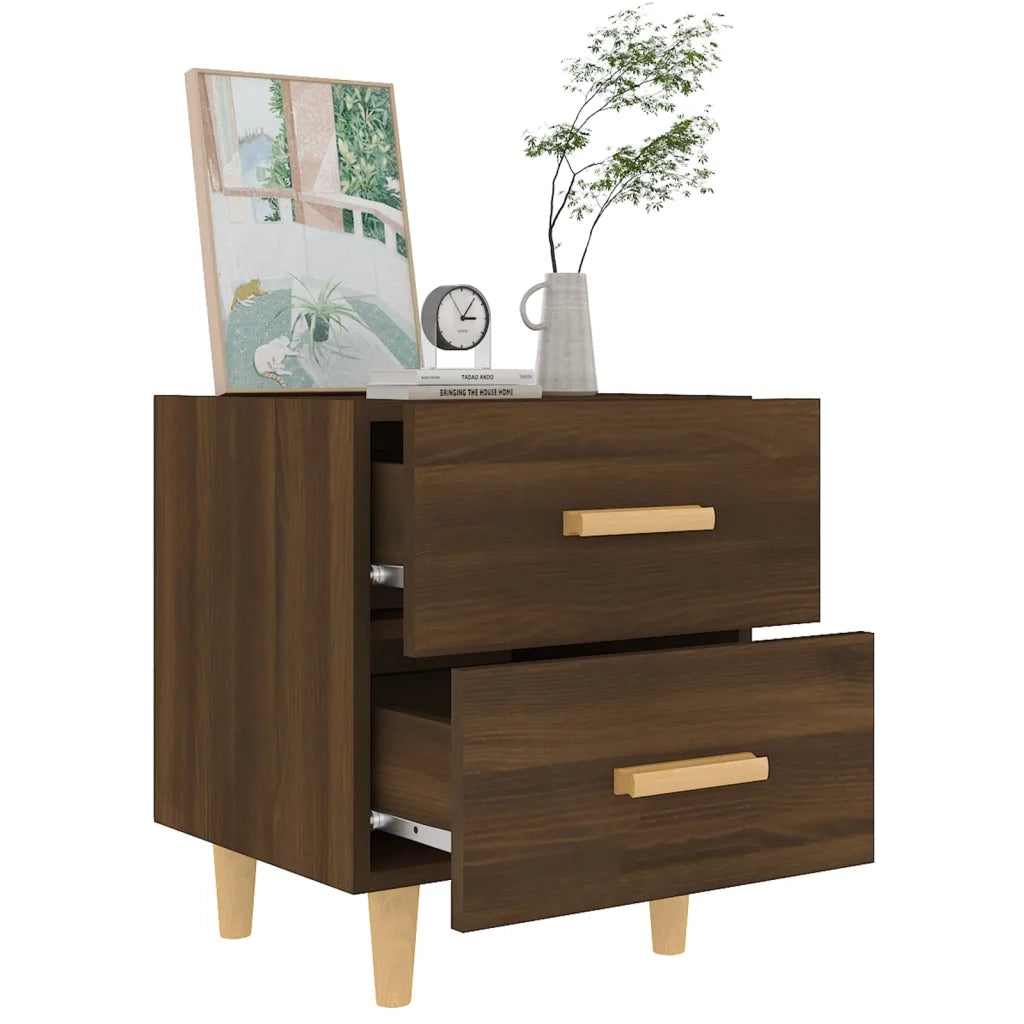 Comodini 2 pz in Rovere Marrone 40x35x47,5 cm 817290