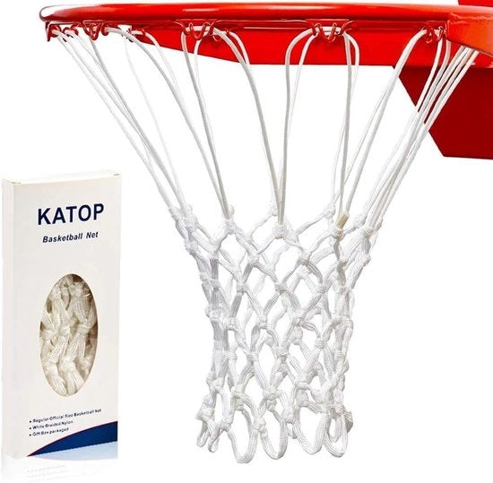 Veloce sostituzione di rete da basket di alta qualità, professionale e robusta, anti-percussione per tutte le condizioni climatiche, adatta per tutte le reti standard interne o esterne con 12 nodi, 12 nodi.