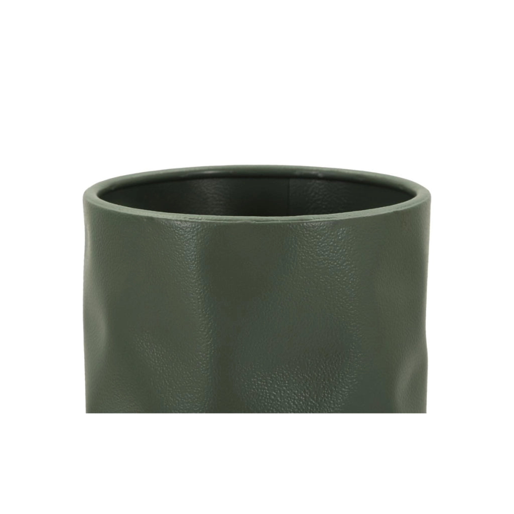 Vaso Decorativo VKH1016, Verde, Metallo, 12x12x30 cm