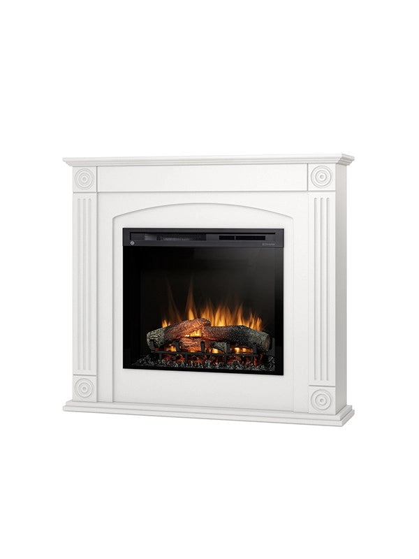 Caminetto Elettrico Da Pavimento A Libera Installazione A LED - Bianco opaco 28"- 120x107,5x29 - ATRATO