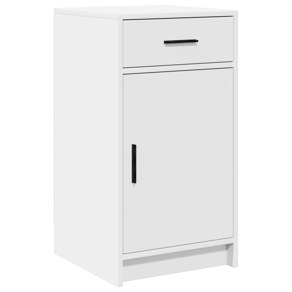 Credenza Bianca 40x41x75 cm Legno Ingegnerizzato
