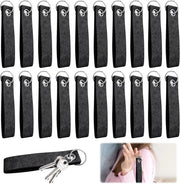 Sleutelhangers in vilta scura - 20 pezzi - personalizzabili - artigianali