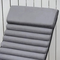 Sedia a Dondolo ergonomica 2 In 1, Sdraio da Giardino, Sedia a Dondolo, in Metallo Texteline a Forma di Sfera, 145 x 74 x 86 cm, Grigio Scuro