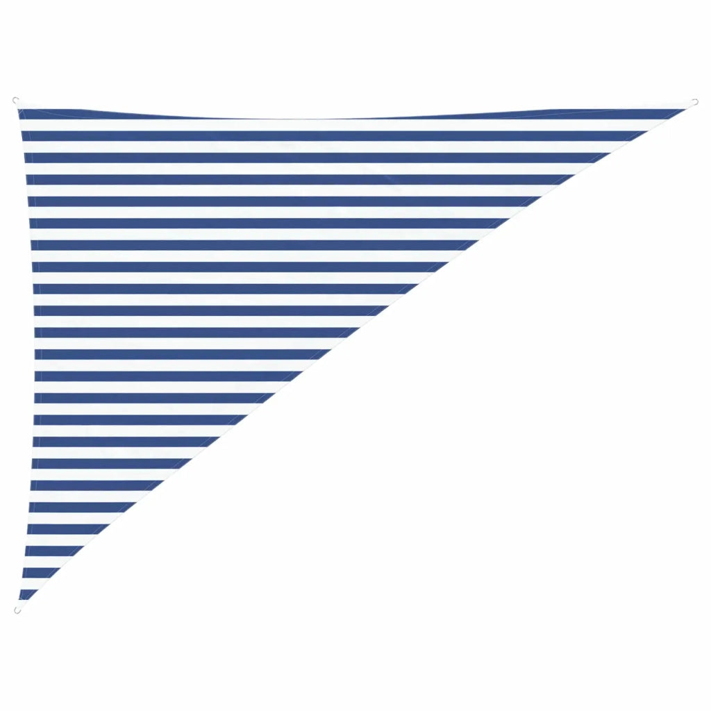 Vela Parasole | Telo Ombra | Vela da ombra solare Blu e Bianco 3 x 4 x 5 m