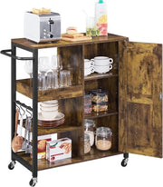 Carrello Cucina con Cassetti di Stoccaggio e Ruote Girevoli per Cucina o Sala da Pranzo