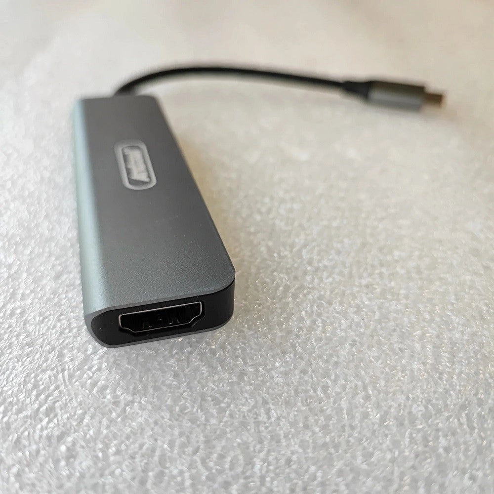 Trade Shop - Hub Usb Type-c 5 In 1 Hdmi 4k Compatibile Con Thunderbolt 3 Multifunzione Q-hu90 -
