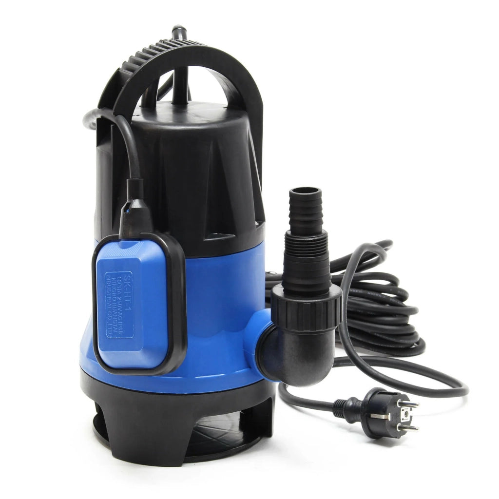 Pompa sommergibile per acque reflue da 550 watt 10500 l/h giardino pozzo drenaggio evacuazione blu 16_0000621
