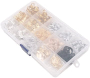 Accessori per capelli 200 pezzi - Anelli di alluminio per vichinghi - Accessori per vichinghi flessibili e elastici - Ideali per matrimoni e feste - Accessori per vichinghi