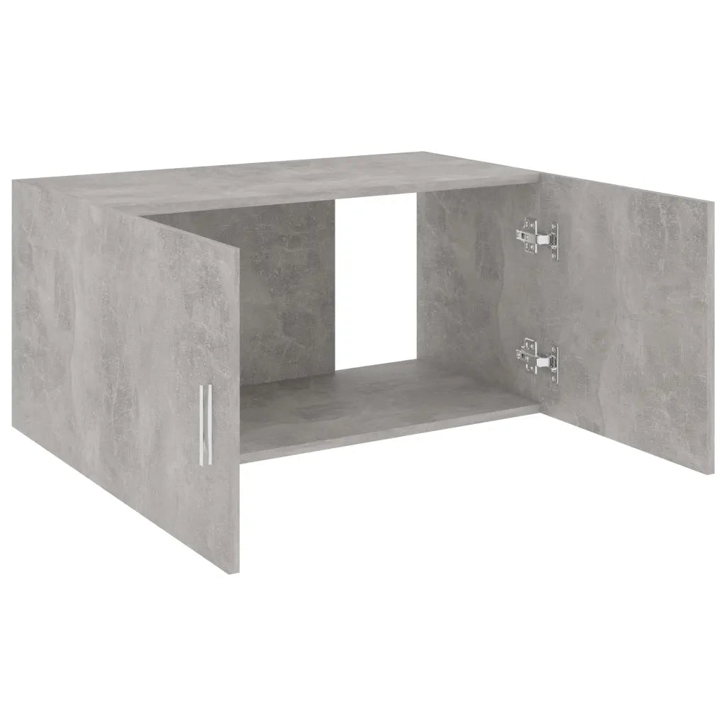Mobile pensile moderno sospeso con 2 ante 80 x 39 x 40 cm in legno ingegnerizzato grigio cemento 02_0047770