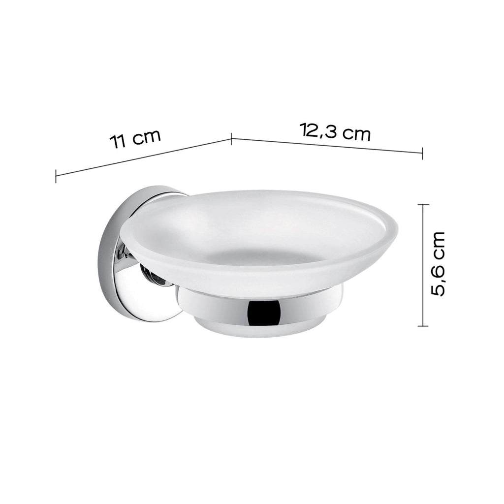 Set completo 8 pezzi in acciaio inox e Cromall FE99 Gedy serie FELCE
