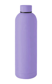 Borraccia Termica 1 Litro Bottiglia Acciaio Inox Inossidabile Doppio Strato 1000 Ml Tappo Antigoccia Doppia Camera Bevande Calde Fredde Termos Sistema Sottovuoto Rivestimento Soft Touch  - Lilla