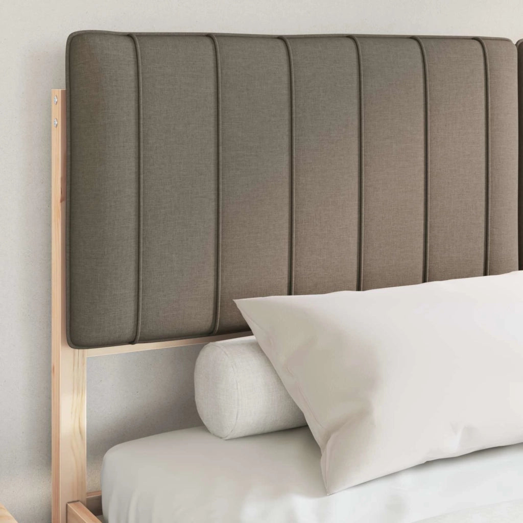 Letto con Testiera Rivestita Talpa 150 x 200 cm Pino massello