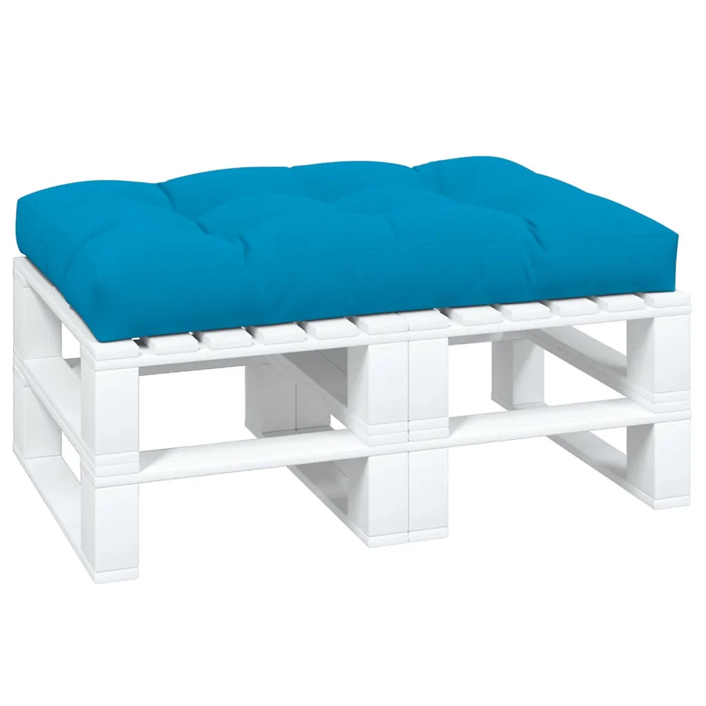 Cuscino per Pallet Blu 120x80x12 cm in Tessuto 360517